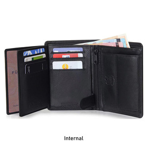 Porte-cartes en cuir de vachette triple beauté sac d'argent <span class=keywords><strong>portefeuille</strong></span> en cuir court pour hommes pour unisexe - Product Image 6
