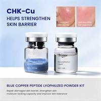 Poudre lyophilisée GHK-Cu OEM/ODM, aide à raffermir la peau, à réduire les ridules et à améliorer l'éclat de la peau pour les soins du visage