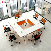 Table de formation pliable JIUSHUN, table de conférence mobile en bois pour bureau, salle de classe, salle de réunion