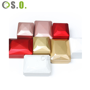 High Quality LED Light Jewelry Box Plastic Ring Pendant Necklace Storage Gift Case Packaging Box - Product Image 1