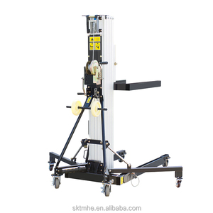 Elevador Manual de Materiales de Aluminio de 4.5m, Máquina Manual para Levantar Materiales para Carga y Mantenimiento en Almacenes - Product Image 3