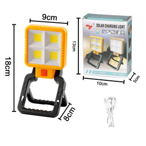 Lampe de travail <span class=keywords><strong>LED</strong></span> COB pliable, rechargeable par USB Type C, avec support et crochet, pour inspection, garage, mécanique, travail, camping - Product Image 6