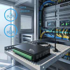Enregistreur de données de température et d'humidité 4G avec alarme SMS et contrôle de messagerie, contrôleur d'alarme et enregistreur de données - Product Image 1