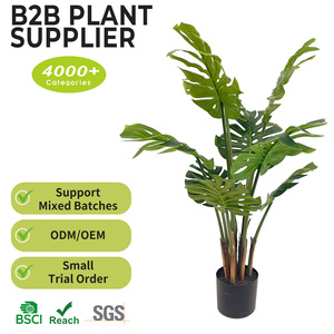 Plante artificielle Monstera en pot de 80 cm (31,5 po) au toucher réel pour la décoration de la maison, du bureau et de l'hôtel – Plante réaliste imitation Swiss Cheese - Product Image 2