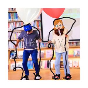 Карнавал детская вечеринка интерактивная игра нога нажимной воздушный насос педаль ударить надувной шар игры - Product Image 4