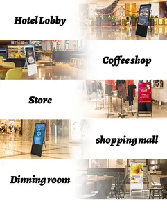 Abnehmbare LCD Digital Signage Werbung Portable Touch Advertising Poster