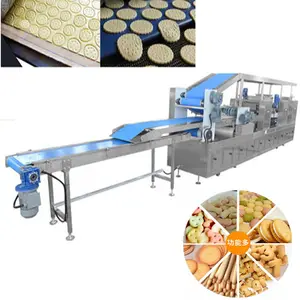 Máquina de fabricación de galletas sandwitch, línea de producción de galletas, precio