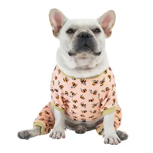 Cutebone camisa com design personalizado, camisas macias de inverno para cachorros, filhotes, pijamas francesas