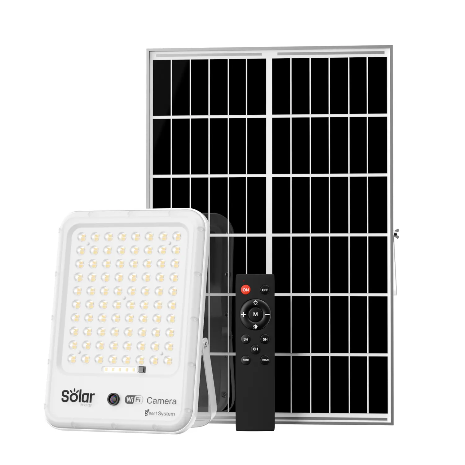 150W Wireless Camera Outdoor LED solar Flood Light Radar Motion Sensor Security Spot Light Solar CCTV Lighting
