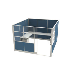 OMNI Poste de travail <span class=keywords><strong>à</strong></span> paroi haute Séparateurs de bureau autoportants modernes pour centres d'appels Système de panneaux <span class=keywords><strong>à</strong></span> plan ouvert - Product Image 6