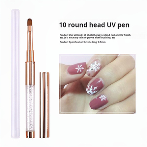 Ensemble de pinceaux multifonctions pour nail art, pinceau à fleurs, pinceau liner en nylon pour la création de motifs en gel - Product Image 6