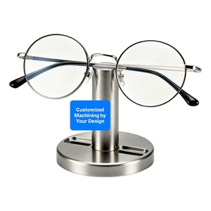 CNC Machining Service Custom <b>Stainless</b> Steel <b>Glasses</b> Holder Anodized Aluminum Eyewear Display Stand Solid Brass Eyeglass Rest - Product Image 3