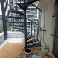 Escalier en colimaçon moderne en métal, sur mesure, intérieur/extérieur, en acier galvanisé, escaliers rotatifs, décoration de villa et de maison