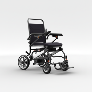 Fauteuil roulant électrique pliable pas cher, robuste, avec cadre en acier, pour personnes handicapées, batterie lithium 24v - Product Image 2