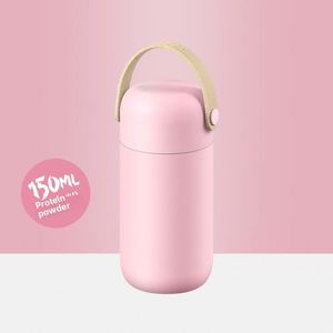 Creative Insulated Cup for Girl Students With Portable Handle Mini Pocket Cup Simple <b>Macaron</b> Color Fashion Portable Water Cup - Product Image 5