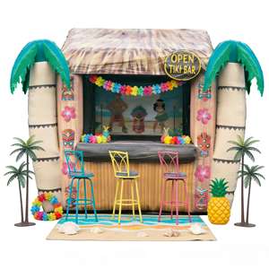 Tente de bar gonflable personnalisée en forme de <span class=keywords><strong>palmier</strong></span>, bar Tiki gonflable pour carnaval - Product Image 6