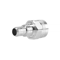 Connecteur mâle N Adaptateur à sertir mâle 1P Laiton Nickel DC IP67 Protection 50ohm TNC Nickel PCB RF LMR400 Câble Orientation droite