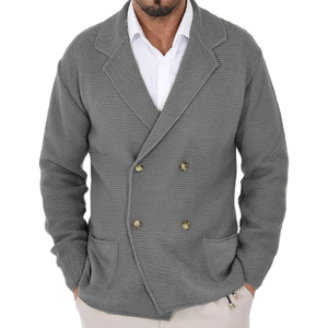 <span class=keywords><strong>Cardigan</strong></span> europeo americano taglie forti da uomo Cross-Border traspirante Anti in maglia di poliestere/cotone autunno inverno vestibilità <span class=keywords><strong>Slim</strong></span> - Product Image 1