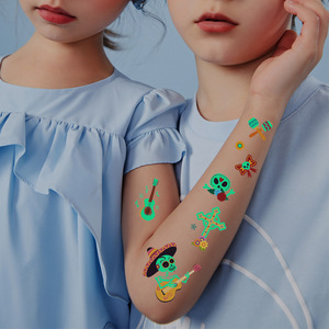 Tatuaggi Temporanei Luminosi Impermeabili per Bambini, Adesivi per Tatuaggi Sicuri per la Pelle, Carta Transfer ad Acqua, Pellicola PET, Durata 5-7 Giorni - Product Image 3