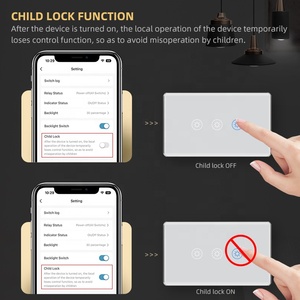 Умный сенсорный выключатель <span class=keywords><strong>Smart</strong></span> Life с <span class=keywords><strong>3</strong></span>-клавишной изогнутой панелью из закаленного стекла, 10А, с функцией статистики энергопотребления, Zigbee <span class=keywords><strong>3</strong></span>.0, для умного дома (США) - Product Image 4