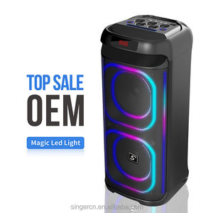 Enceinte audio portable CQS-S6612 avec éclairage RGB <span class=keywords><strong>pour</strong></span> home cinéma et fêtes en extérieur - Product Image 3