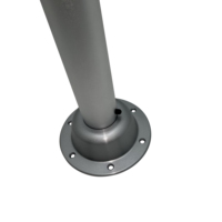 Pied de table manuel en alliage d'aluminium argenté pour camping-car, cadre de table pour fourgonnette professionnelle et caravane