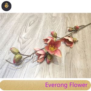 Finto singolo ramo argentino Kapok per la decorazione della tavola della casa di nozze fiore fiore fiore artificiale Magnolia fiore - Product Image 4
