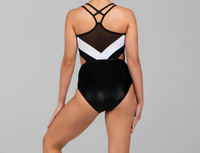 Prix de gros, justaucorps de gymnastique en sublimation ombrée rouge Mystique pour filles, justaucorps de gymnastique sans couture en spandex