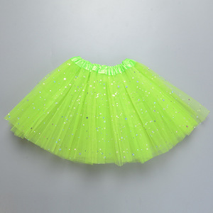 Nouvel arrivage Jupe en tulle avec étoiles pailletées et paillettes Jupe tutu de danse de ballet de couleur unie pour fille et <span class=keywords><strong>femme</strong></span> adulte - Product Image 5