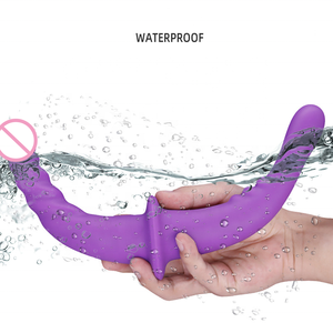 Dildos de <span class=keywords><strong>Doble</strong></span> Cabeza para Lesbianas, Dildos de Silicona para Masaje <span class=keywords><strong>Anal</strong></span> y Vaginal, Juguetes Sexuales de Penetración de <span class=keywords><strong>Doble</strong></span> Extremo para Lesbianas - Product Image 3