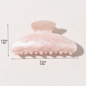 <span class=keywords><strong>Pince</strong></span> à <span class=keywords><strong>cheveux</strong></span> semi-ronde en acrylique nacré effet <span class=keywords><strong>nacre</strong></span>, élégante, pour femme, avec logo personnalisé, vente en gros - Product Image 3