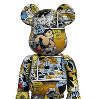 Vente en gros de figurines Bearbrick 400% en ABS, emballage en boîte colorée, figurine de collection en ABS, artisanat Bearbrick 400