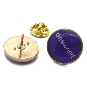 Cá Nhân Kẽm Hợp Kim Cứng Vàng Rỗng Vòng Men Ve Áo Kim Loại Biểu Tượng Tùy Chỉnh Phù Hiệu Pin Nút - Product Image 1