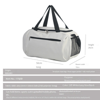 Bolsa de Lona Personalizada al por Mayor, Bolsa de Viaje Deportiva Impermeable de Oxford, Moderna y de Diseño, para Gimnasio y Ropa
