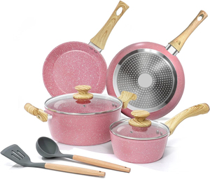 Hot bán sinh thái thân thiện 10 <span class=keywords><strong>Quart</strong></span> không dính nhà bếp mặc Cookware Set nấu ăn chậu - Product Image 2