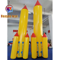 Jeux de Team Building en Plein Air Utilisation pour Événements Vaisseau Spatial Gonflable / Jeu de Course de Fusée en PVC pour Enfants et Adultes