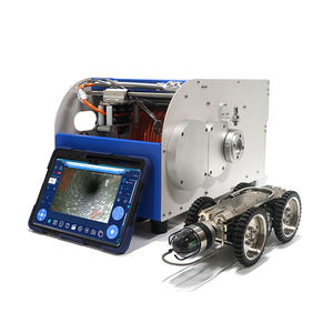 <span class=keywords><strong>Caméra</strong></span> sur chenilles de pipeline CCTV professionnelle IP68 avec objectif de rotation à 360 ° et rapport en temps réel pour l'inspection des égouts municipaux - Product Image 6