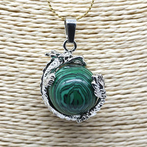 <span class=keywords><strong>จ</strong></span>ี้ <span class=keywords><strong>Lapis</strong></span> Lazuli ธรรมชาติลูกปัดกลม16มม. พร้อมจี้รูปกรงเล็บมังกรสำห<span class=keywords><strong>รั</strong></span>บเครื่องประดับสร้อยคอ - Product Image 4