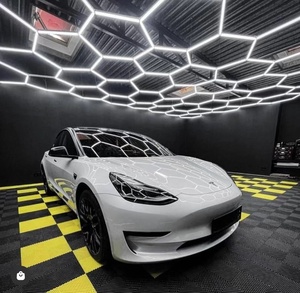 Hair Salon Store Interior Design Sechseckige LED-Leuchten für die Dekoration Friseursalon Friseur Licht - Product Image 4