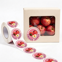 Waterdichte op maat gemaakte fruitdooslabel, zelfklevend, bedrukt vinyl, verse fruitrollabel voor appel, vijg, pruim en gemengde bessen