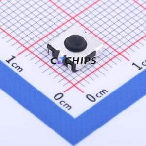 GT-TC063B-H025-L10 Tactile Switch SMD-4P,6.2x6.2mm Switch Single Pole Single Throw Round Button 2.5N Vertical Mount - Product Image 1