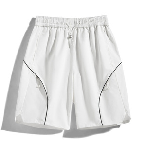 Pantalones Cortos Tácticos Marrones para Hombre con Cordón Lateral, Pantalones Casuales Holgados de Cinco Bolsillos para Hombre, Ropa Exterior de Longitud Media - Product Image 4