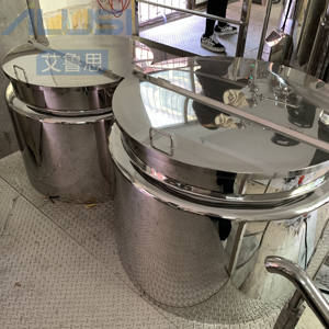 Machine à émulsifier sous vide de 500 L, type fixe, homogénéisateur mélangeur pour cosmétiques, transformation alimentaire, acier inoxydable - Product Image 6