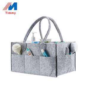 Bolsa de asas de almacenamiento de pañales grande directa de fábrica, <span class=keywords><strong>mochila</strong></span> duradera de poliéster de fieltro de lana suave y duradera, <span class=keywords><strong>cambiador</strong></span> de pañales para bebés - Product Image 2