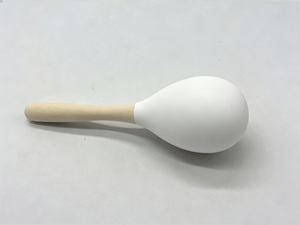 <span class=keywords><strong>Metronomo</strong></span> in Legno e Maraca Bianca Artigianale da 19 cm per Regali di Nozze - Product Image 2