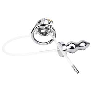 Frrk Bdsm Metalen Kuisheidskooi Anale Plug <span class=keywords><strong>Penis</strong></span> Ringen Urethraal Slot <span class=keywords><strong>Cock</strong></span> Flirten Seksspeeltjes Voor Mannen Rollenspel Voor Volwassenen - Product Image 3