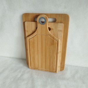 Bamboo Rectangular Cutting Board 33x18x1cm 29x20x1cm 33x24x1cm With Handle For <b>Kitchen</b> Use - Product Image 3