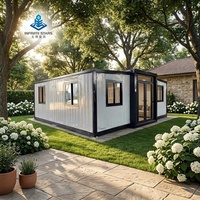Maison conteneur extensible et respirante, cabine en acier moderne et portable, étanche, facile à assembler, durable, écologique, pour chambres et hôtels
