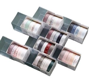 Nouvelle déco de masquage activée par <span class=keywords><strong>l</strong></span>'<span class=keywords><strong>eau</strong></span> multicolore de 10mm avec adhésif acrylique pour la journalisation des ordinateurs portables et <span class=keywords><strong>l</strong></span>'artisanat du papier - Product Image 2