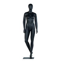 Ventana señora mujer negro fibra de vidrio Fitness modelos Pantalla de cuerpo completo mujeres maniquíes Mujer con soporte